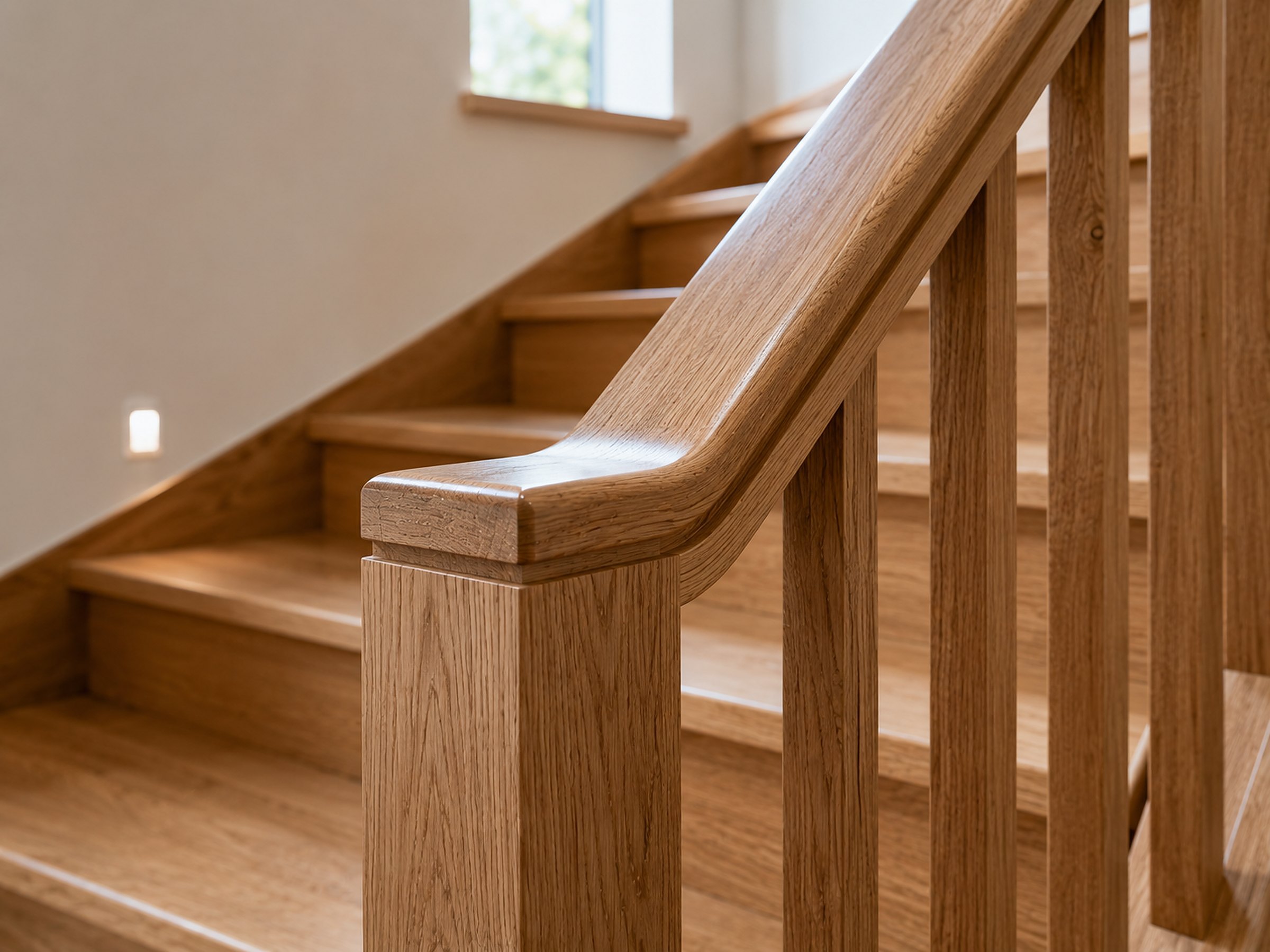 Wooden stair and joinery detail for Wejherowo